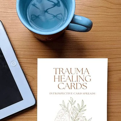 Trauma healing card spreads