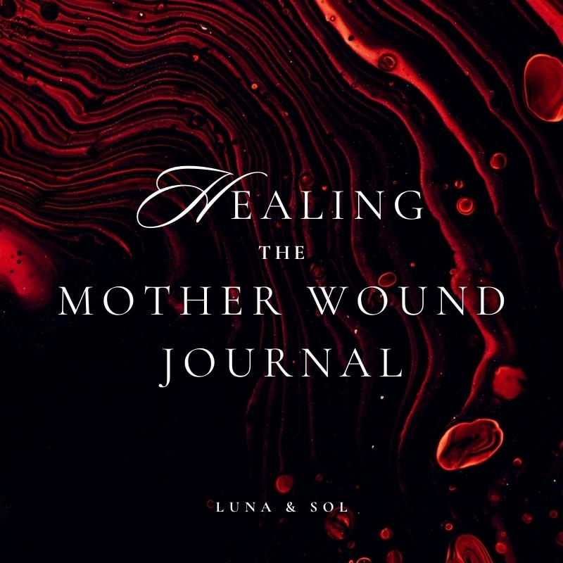 Healing The Mother Wound Journal fluid acrylic paint 