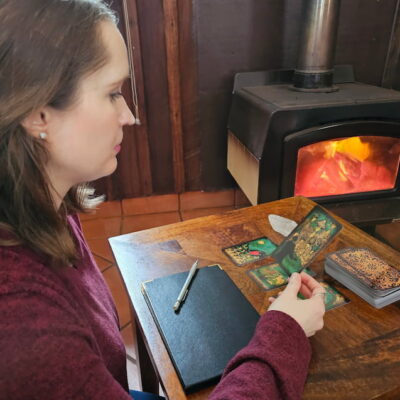 Image of Aletheia Luna and tarot cards