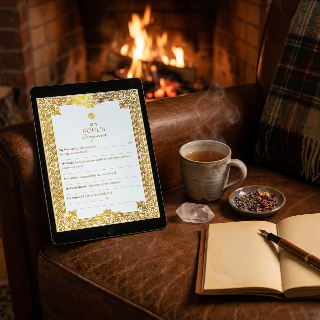soul-work-compass-course-cozy-fire image of the soul work compass document