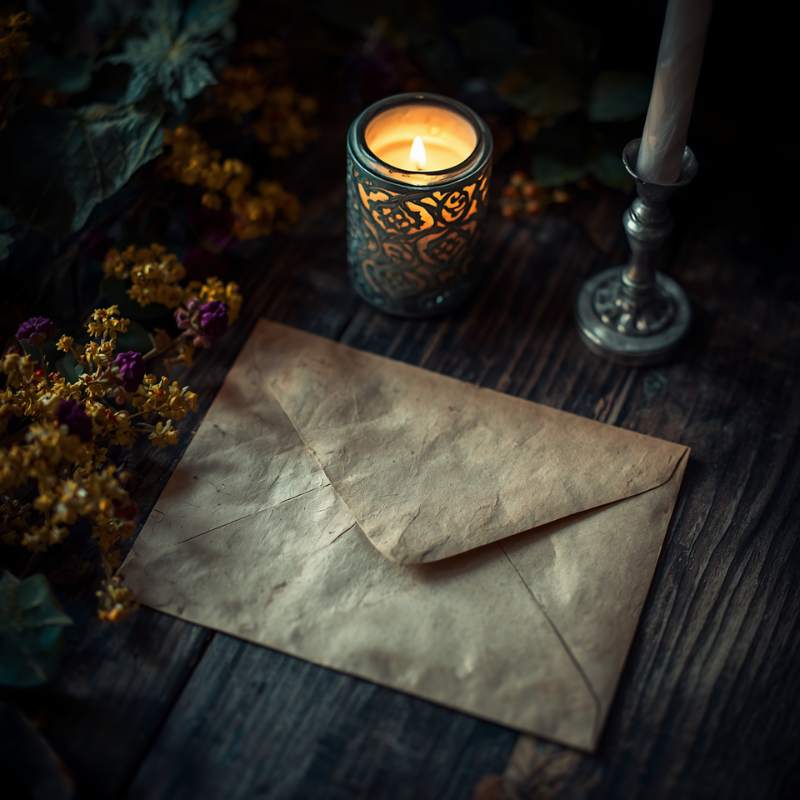 image of a letter on a desk